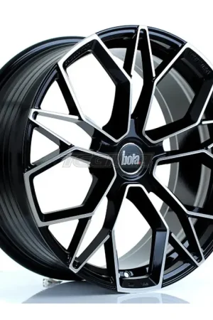 Hot Deal BOLA FLF Alloy Wheel 19x8.5 5x114 ET25 To 50 72.6mm CB Gloss Black Pol