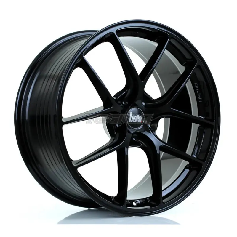 BOLA FLE Alloy Wheel 20x9.5 5x114 ET30 To 50 72.6mm CB Gloss Black Authentic