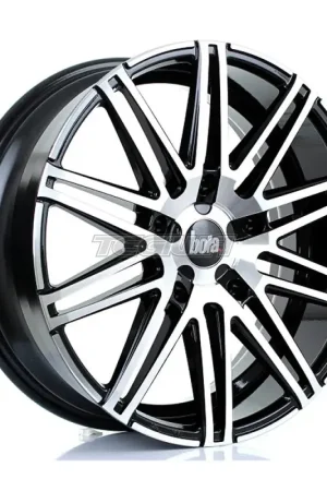 Free Shipping BOLA B20 Alloy Wheel 20x8 5x160 ET45 65.1mm CB Black Polished Face