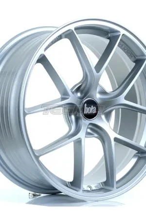 BOLA FLE Alloy Wheel 19x8.5 5x110 ET35 To 50 72.5mm CB Crystal Silver Free Delivery