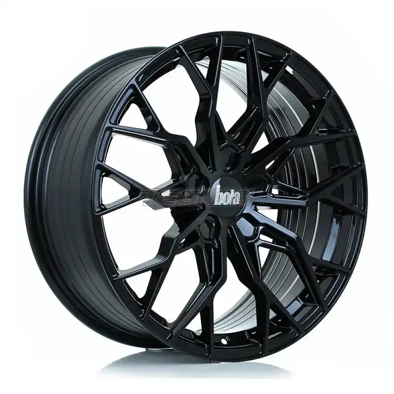 BOLA FLX Alloy Wheel 19x8.5 5x114 ET25 To 55 72.6mm CB Gloss Black Must Have