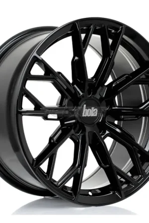 BOLA FLS Alloy Wheel 18x8 5x100 ET25 To 50 72.5mm CB Gloss Black Top Pick