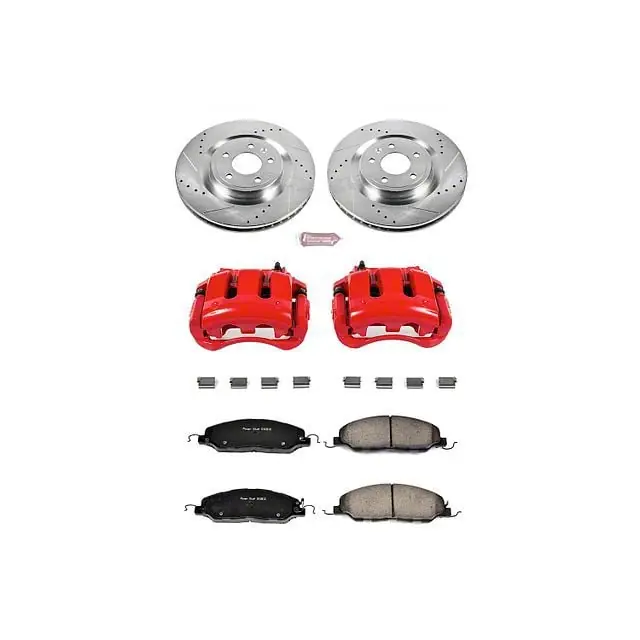 Holiday Sale PowerStop Z23 Evolution Sport Brake Rotor, Pad and Caliper Kit; Front
