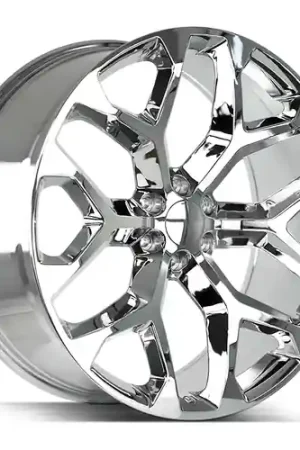Strada OE Replica Snowflake 6x139.7 24x10 +31 Chrome Direct From Factory