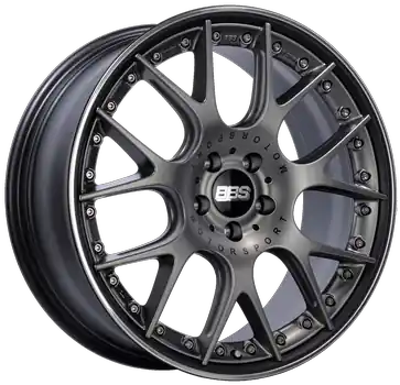 Grab Now BBS CH-RII 5x112 20x9 +30 Satin Platinum Center Black Lip Stainless Steel Rim Prot