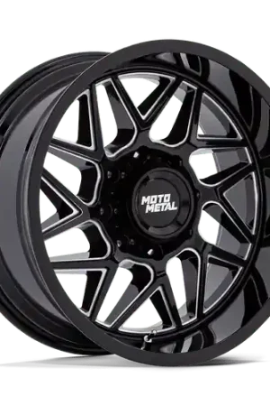 Special Discount Moto Metal MO812 TURBINE 8X170 20x9 +1 GLOSS BLACK MILLED