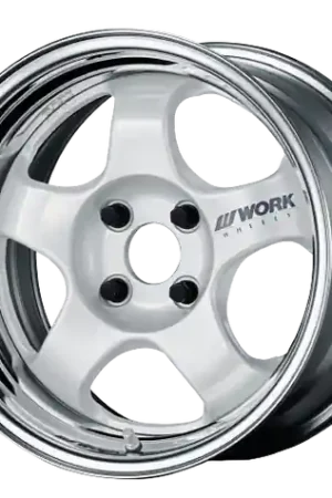 Work Meister S1 2P 5x115 15x9.5+45 R Disk White Crafted