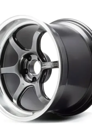 Worldwide Shipping Advan Racing R6 5x120 18x9.5 +45 MACHINING & HYPER PLATINUM BLACK