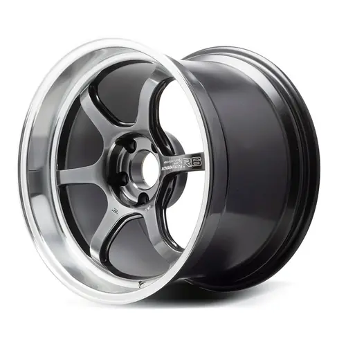 Worldwide Shipping Advan Racing R6 5x120 18x9.5 +45 MACHINING & HYPER PLATINUM BLACK