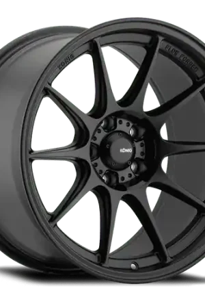Budget Konig Dekagram 5x114.3 18x9.5+25 Semi-Matte Black