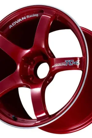 Advan Racing TC4 4x100 15x6.5 +40 RACING CANDY RED & RING Brand New