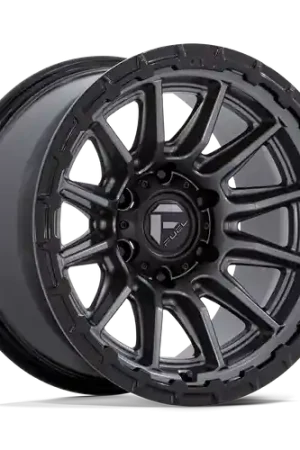 Fuel 1PC FC866 PISTON 6X139.7 22x9.5 +20 MATTE GUNMETAL W/ GLOSS BLACK LIP Next Day Delivery