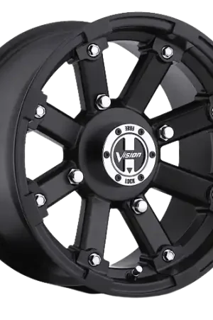 Vision ATV 393 Lock Out 4x156 14x8-10 Matte Black Price Cut