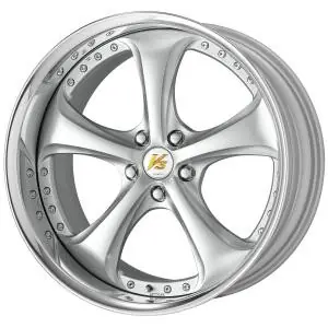Work Wheels VS-KF 5x105 18x7-18 Light Grey Silver R Disk FULL REVERSE Luxury