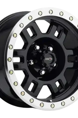 Express Delivery Vision Off-Road 398 Manx 6x139.7 18x9+0 Gloss Black Machined Lip