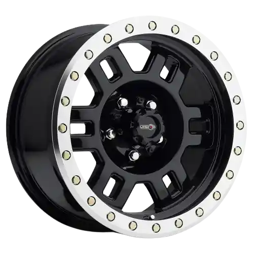 Express Delivery Vision Off-Road 398 Manx 6x139.7 18x9+0 Gloss Black Machined Lip
