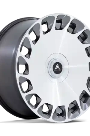 Asanti Black ABL-45 ARISTOCRAT BLANK 22X10.5 +15 GLOSS PLATINUM WITH BRIGHT MACHINED FACE Mega Sale