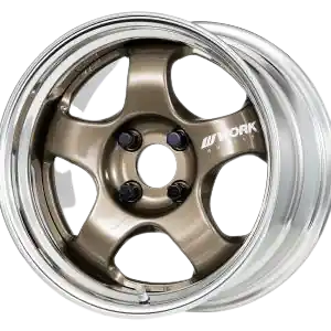 Work Meister S1 2P 5x115 15x9+0 R Disk Titanium Gold Low Price
