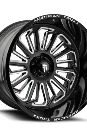 Low Price American Truxx Butcher AT1916 6x139.7 22x12-51 Black/Milled