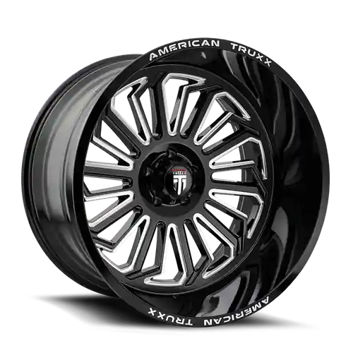 Low Price American Truxx Butcher AT1916 6x139.7 22x12-51 Black/Milled