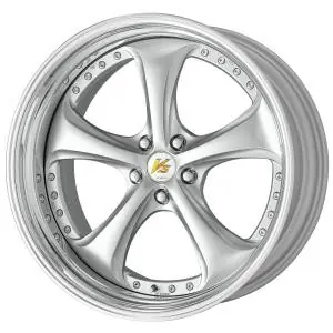 Factory Price Work Wheels VS-KF 5x100 19x9.5+9 Light Grey Silver L Disk STEP RIM