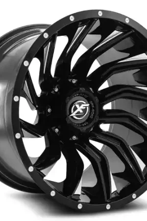 XF Off-Road XF-224 8x165.1/8x180 20x9 +0 Gloss Black & Milled Today Only
