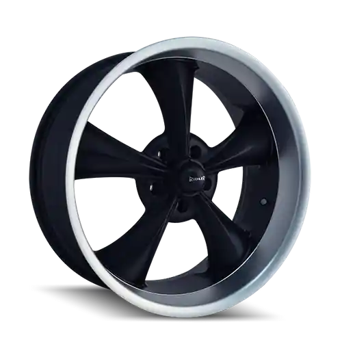 Buy Today Ridler Type 695 5x127 17x8+0 Matte Black/Machined Lip