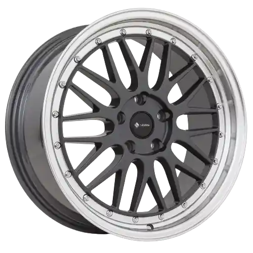 Instant Buy Vors VR8 5x120 20x9.5 +35 Hyper Black Machine Lip Chrome Rivet