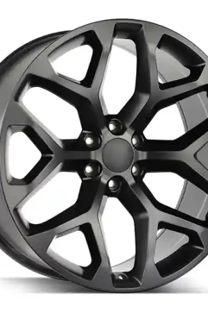 Strada OE Replica Snowflake 6x139.7 24x10 +31 Flat Black Free Shipping