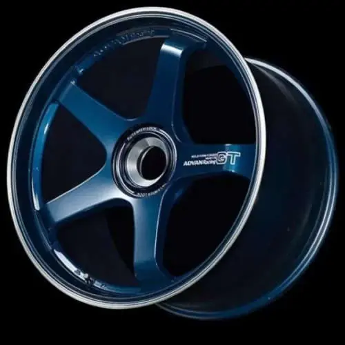 Advan Racing GT for PORSCHE CLxCL 21x9.5 +46 RACING TITANIUM BLUE & RING Place Order