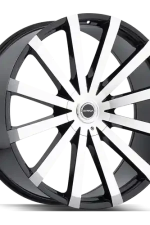 Same Day Shipping Strada Gabbia 5x115/5x120 22x9.5 +15 Gloss Black Machined