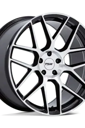 Bulk Order TSW TW002 LASARTHE 5X112 18x9 +45 GLOSS BLACK MACHINED