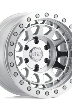 Black Rhino PRIMM 6X139.7 20X9.5 +12 SILVER W/ MIRROR FACE & MACHINED RING Handmade