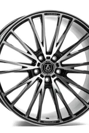 Final Sale Axe CF2 5x130 22X9+35 BLACK AND POLISHED FACE