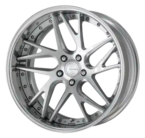 Final Sale Work Gnosis Cvx 5x108 22x9.5+22 R Disk Brush Silver Clear