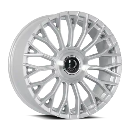Reduced Price DOLCE LUXURY ROMA 5x112/5x115 22x10.5 +25 Glossy Silver Brush Face