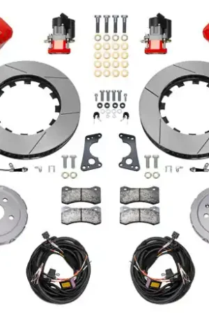 Last Chance Wilwood 20-23 Chevy Corvette C8 Aero4 Black Rear Big Brake Kit - Slott — PMD Premier Motoring Development