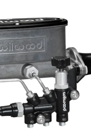 Wilwood HV Tandem M/C Kit w L/H Bracket & Prop Valve - 15/16in Bore-W/ — PMD Premier Motoring Development Deal