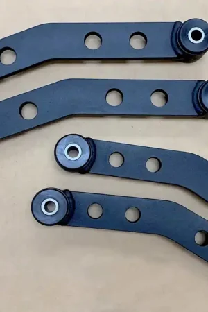 Best Price Bwoody Performance Rear Upper Control Arms with Delrin Bushings; Wrinkle Black