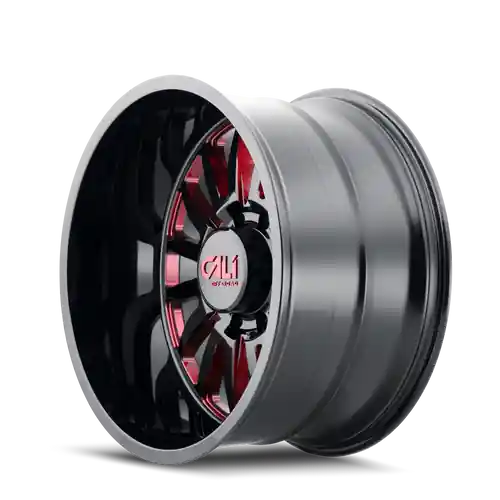 Cali Off-Road Summit 9110 8x165.1 20x9+0 Gloss Black/Red Milled Spokes Free Returns
