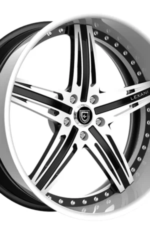 Latest 20" Lexani Forged Wheels LF-732 Virgo White with Black Accents Rims