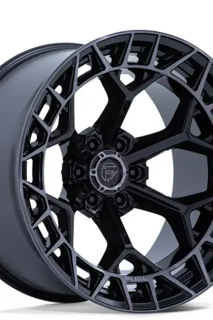17" Fuel Wheels FC873 Charger Gloss Black Brushed Face with Dark Tint 6-Lug Off-Road Rims Certified
