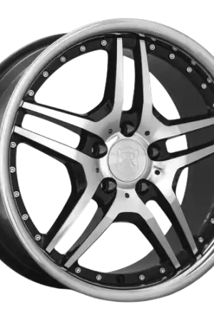 MRR RW2 5x100 - 5x120.65 19x8.5 +25-45 Black Chrome Lip Wholesale