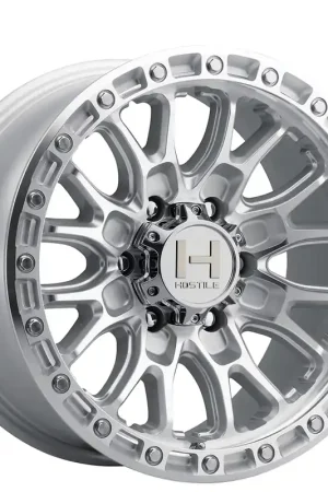 20" Hostile Wheels H135 Ridgecrest Silver Machined Off-Road Rims Genuine