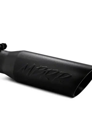 MBRP Angled Cut Dual Wall Exhaust Tip; 3.50-Inch; Black While Supplies Last