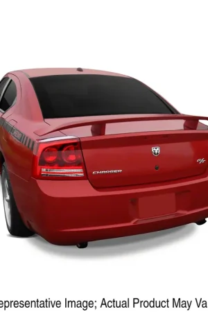 Free Returns Factory Style Pedestal Rear Deck Spoiler; Hemi Orange