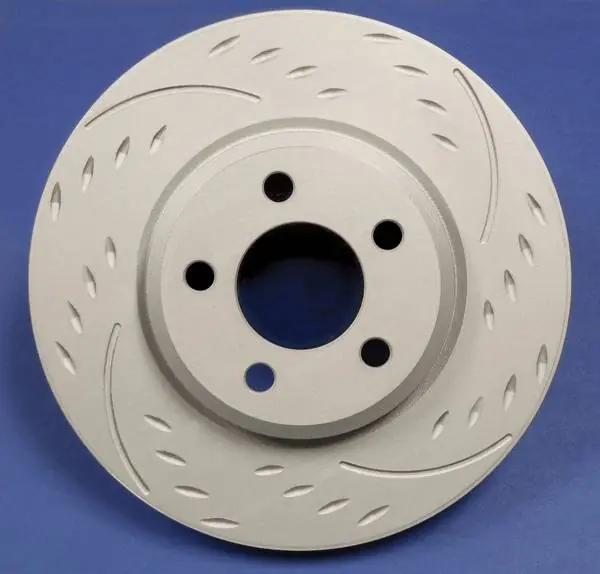 Chevrolet Silverado SP Performance Diamond Slot Vented Rear Rotors - D55-057 Next Day Delivery