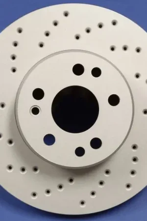 Authentic Dodge Avenger SP Performance Cross Drilled Rear Rotors - C53-036