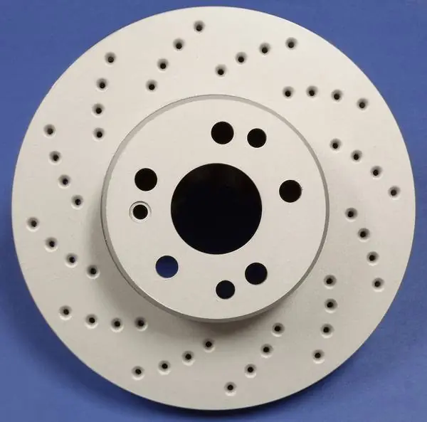 Authentic Dodge Avenger SP Performance Cross Drilled Rear Rotors - C53-036