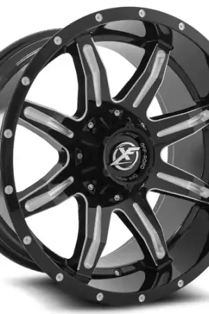 XF Off-Road XF-215 5x127/5x139.7 20x12 -44 Gloss Black & Milled Must Have